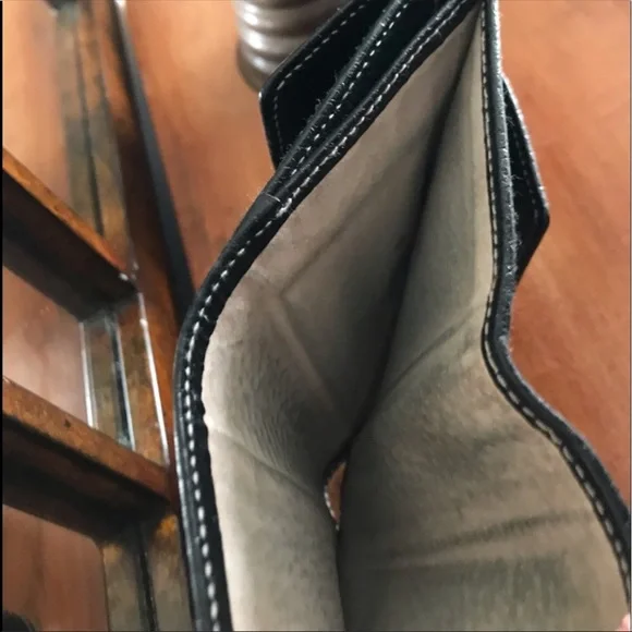 Kate Spade vintage pebbled tri-folding wallet black - Picture 7 of 9